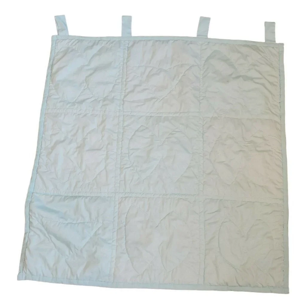 Vintage Butterfly Floral Quilt Tapestry Embroidered Pastel Blue‎ Pink 42 x 42